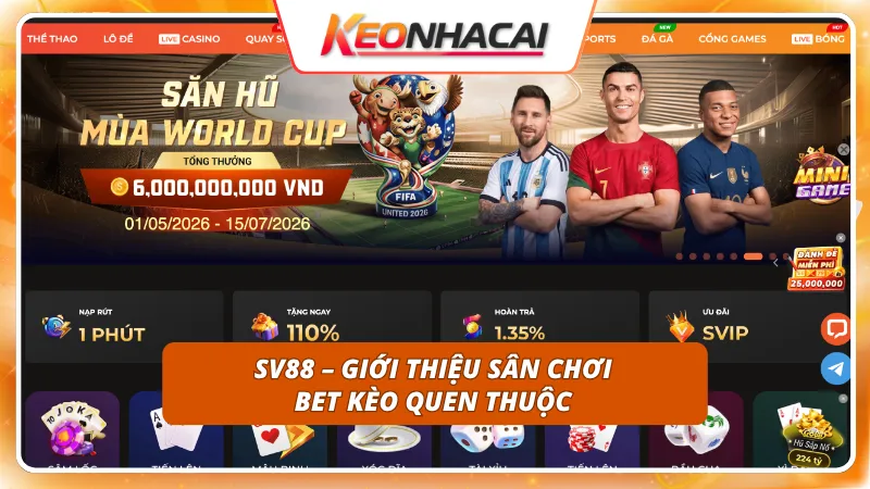 Sân chơi cá cược trực tuyến quen thuộc của giới cược thủ